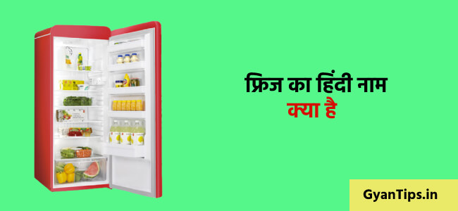 फ्रिज का हिंदी नाम क्या है फ्रिज (Refrigerator ) के फायदे हिंदी में