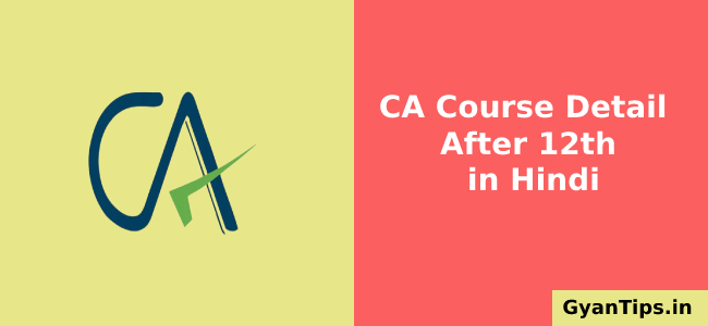 CA Course Detail After 12th in Hindi